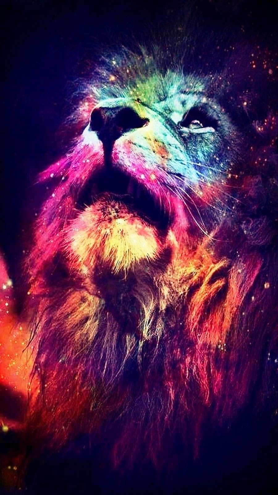 Colorful, Free, Hd, Lion, Wallpaper