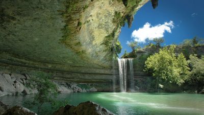Digital, Nature, Stream, Waterfall, Widescreen