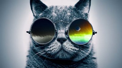 Animal, Cat, Cool, Digital, Glasses, Hd