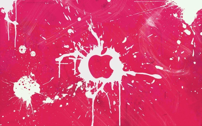 Pink Apple Background