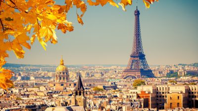 City, Eiffel Tower, Paris, Wallpaper, Yellow