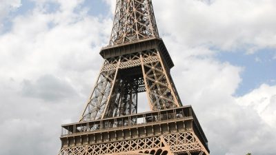 Close Up, Clouds, Eiffel, Image, Tower