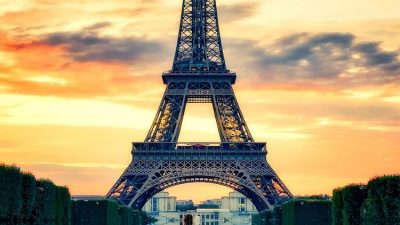 Eiffel, Hd, Image, Sunset, Tower
