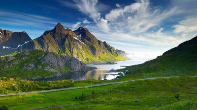 4k, Clouds, Mountain, Nature, Scenery