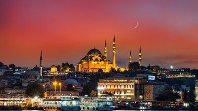 Background, City, Houses, Night, Stunning, Turkey