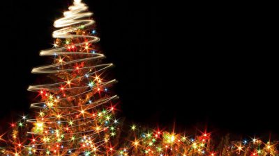 Beautiful, Christmas, Colorful, Hd, Image, Lights, Tree
