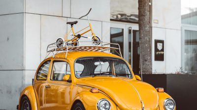 Background, Car, Old, Yellow