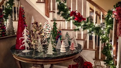 Christmas, Decorated, Lights, Tree, Wallpaper