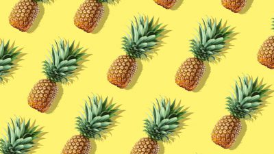 Background, Fruit, Image, Pineapple, Yellow