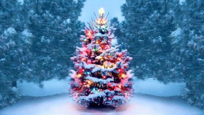 Beautiful, Christmas, Image, Merry, Snowfall