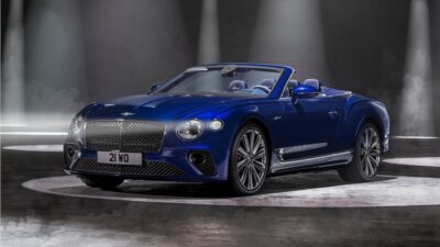Bentley, Blue, Car, Continental, GT, Image, Top