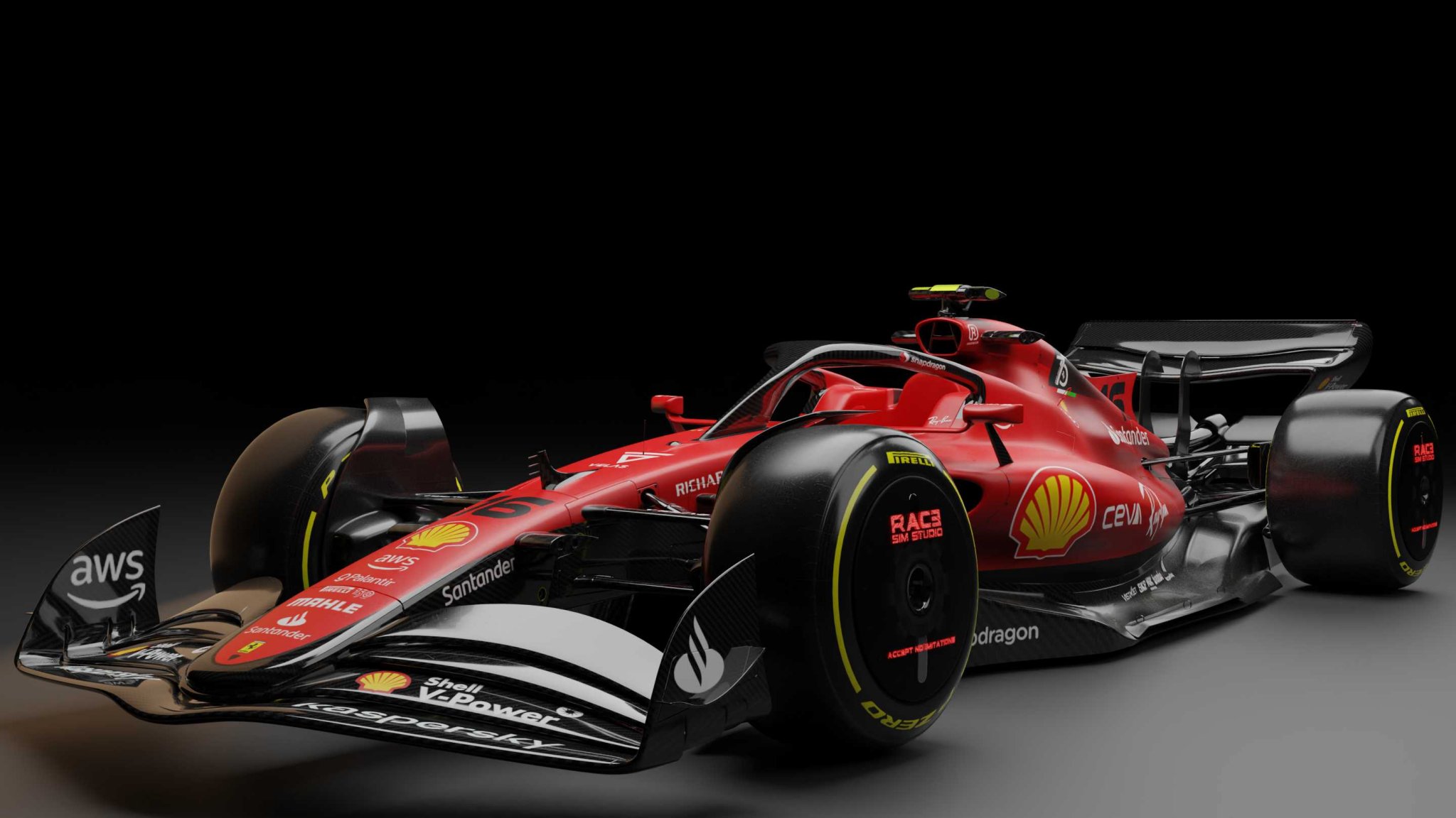 Ferrari F1-75 Formula 1 Backgrounds