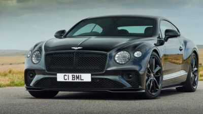 Bentley, Black, Continental, Front, GT, Image, Side, V8